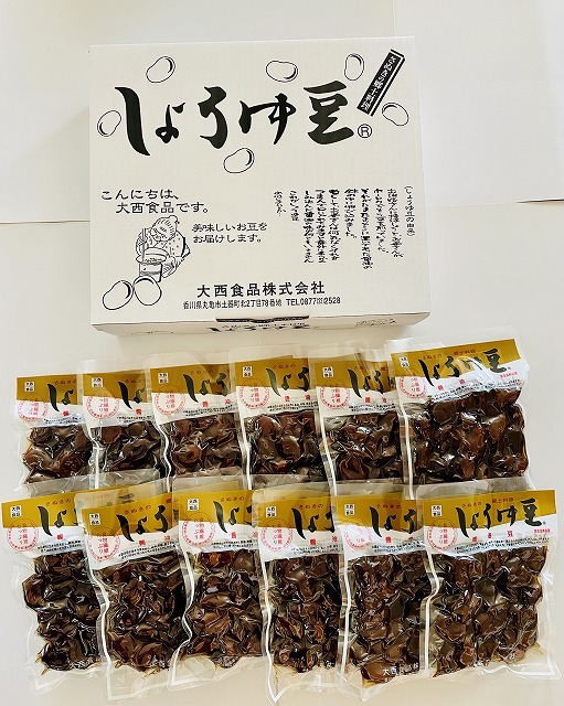 Ｏ-１２　(しょうゆ豆小　170g×12袋)豆